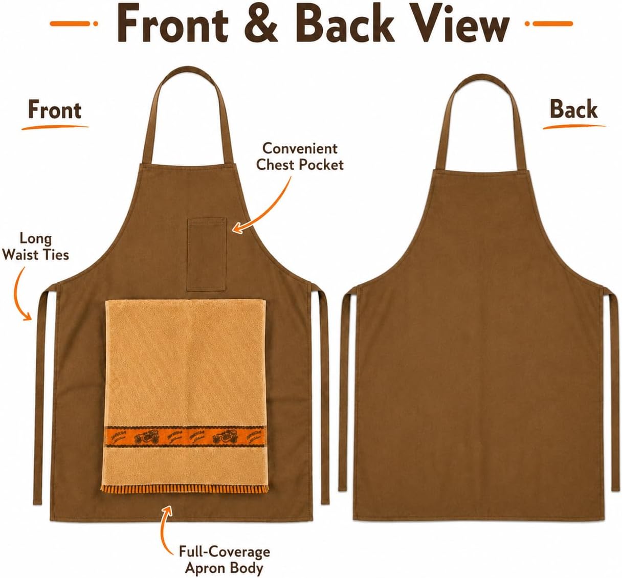 BBQ apron worn while grilling