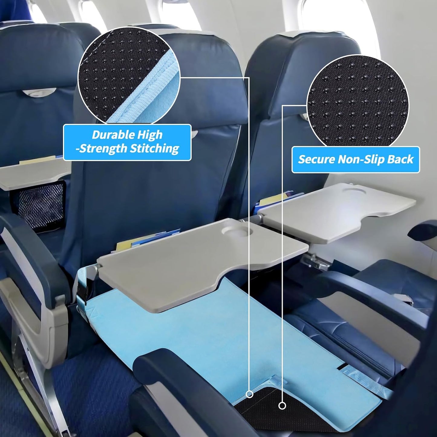 Toddler Airplane Bed — Portable Seat Extender for Flights