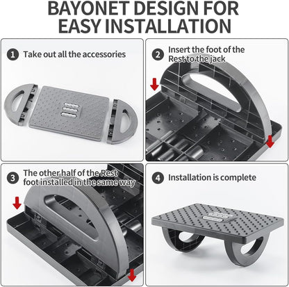 Ergonomic Under-Desk Foot Rest — All-Day Support for Office Work