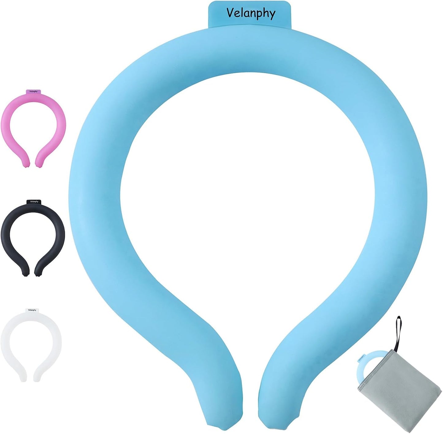 PCM Neck Cooling Ring — Reusable Ice Tube, Cools at 64°F