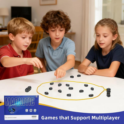 Magnetic String Chess Game — 20 Pieces, Gravity-Defying Board