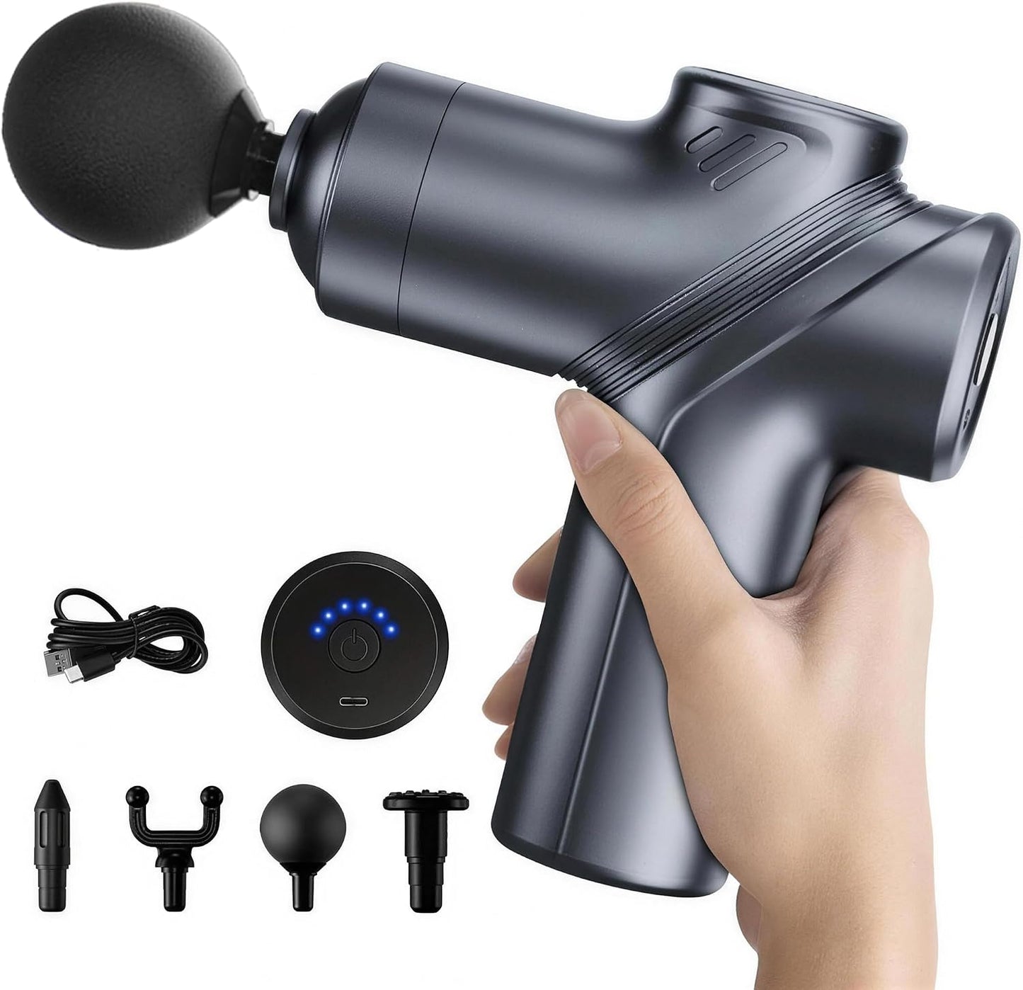 Mini Deep-Tissue Massage Gun — Pocket-Size Muscle Relief