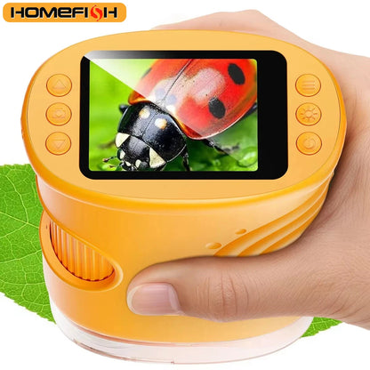 1000X Pocket Microscope for Kids — HD Screen, Rechargeable