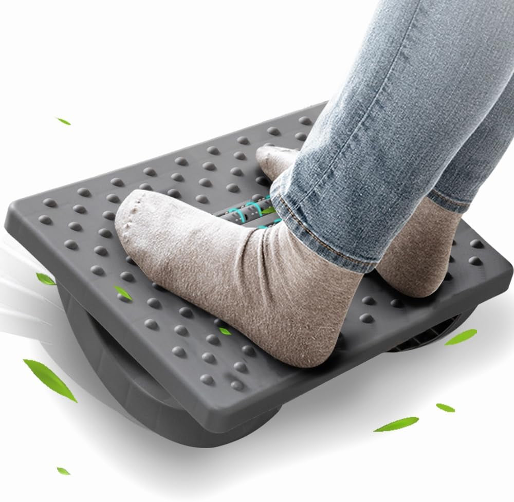 Ergonomic Under-Desk Foot Rest — All-Day Support for Office Work