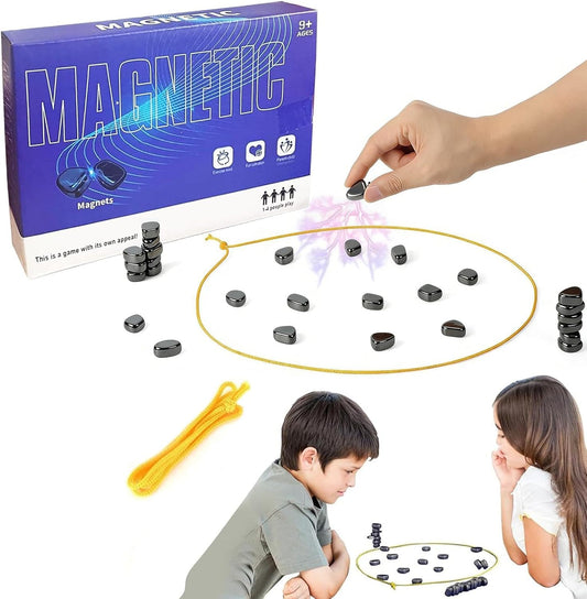 Magnetic String Chess Game — 20 Pieces, Gravity-Defying Board