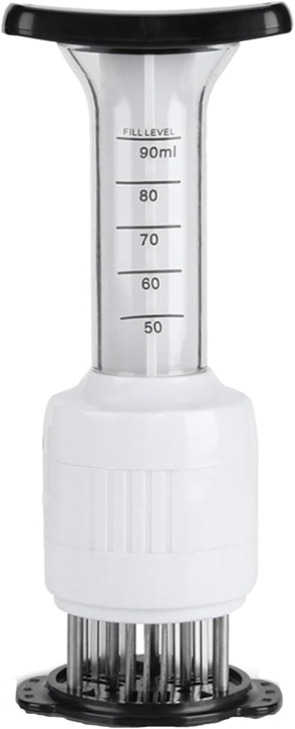 Stainless steel meat injector BBQ marinade syringe