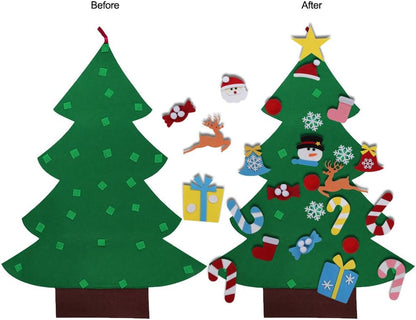 Felt Christmas tree wall decoration for kids