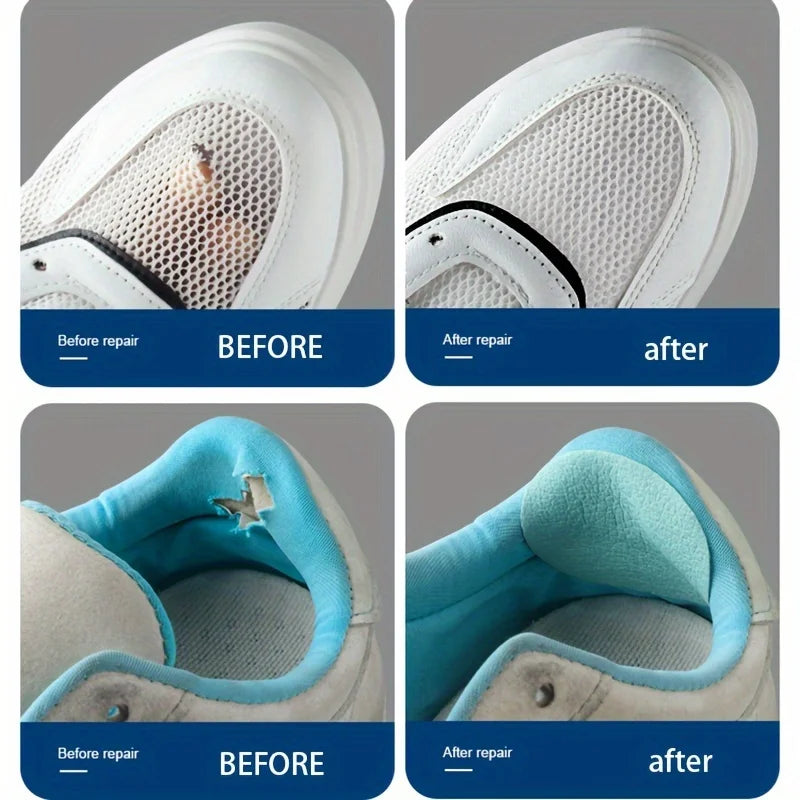 Self-Adhesive Shoe Repair Patches (6 Pack) — Fix Worn Heels in Seconds