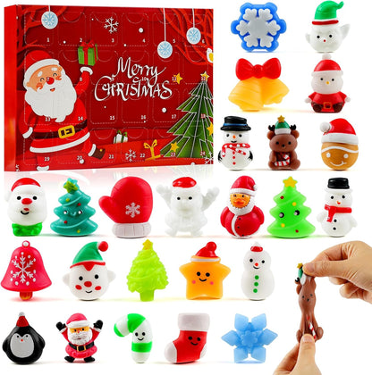 Christmas Squishy Advent Calendar 2026, Mochi Squishy Toys