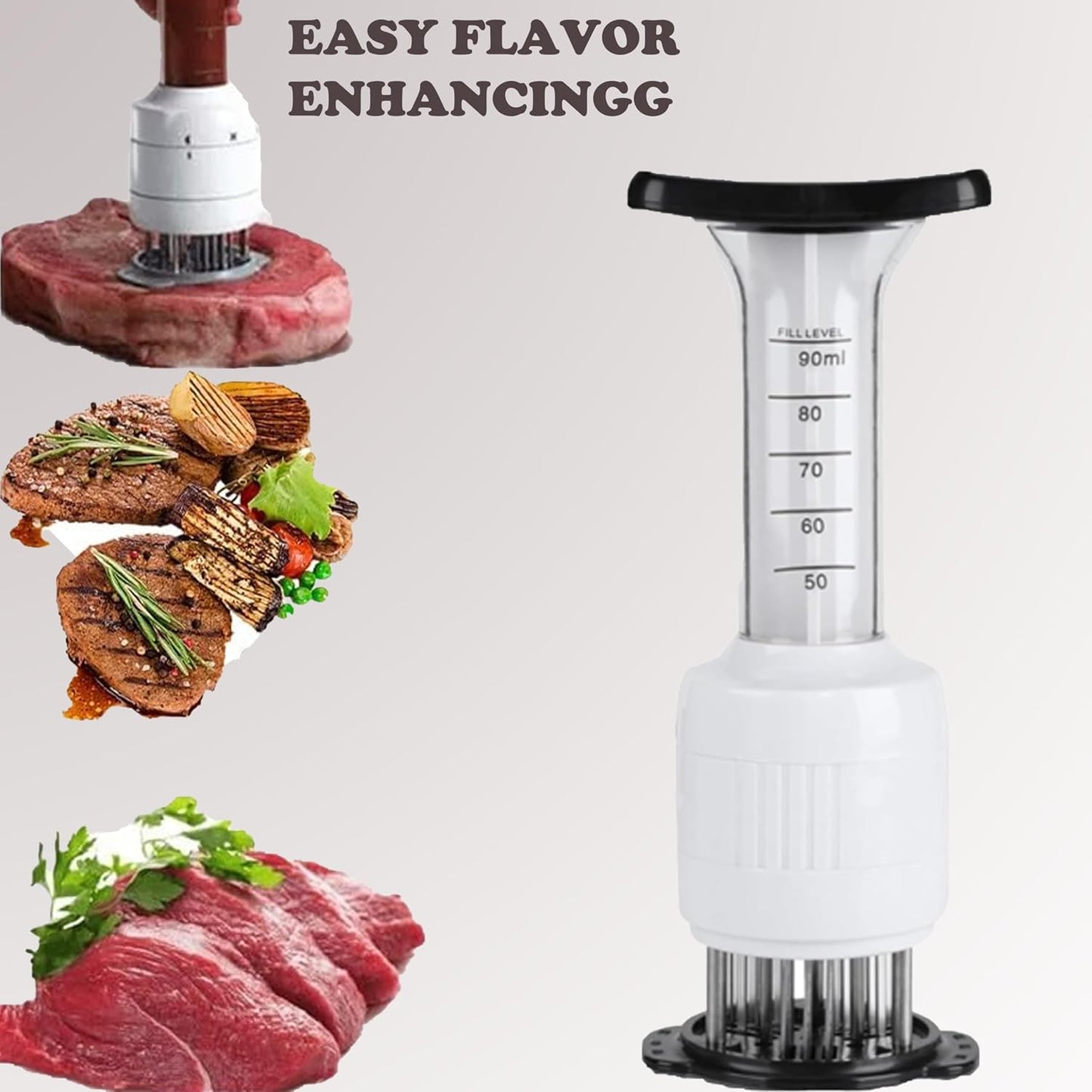 Marinade injector with interchangeable needles
