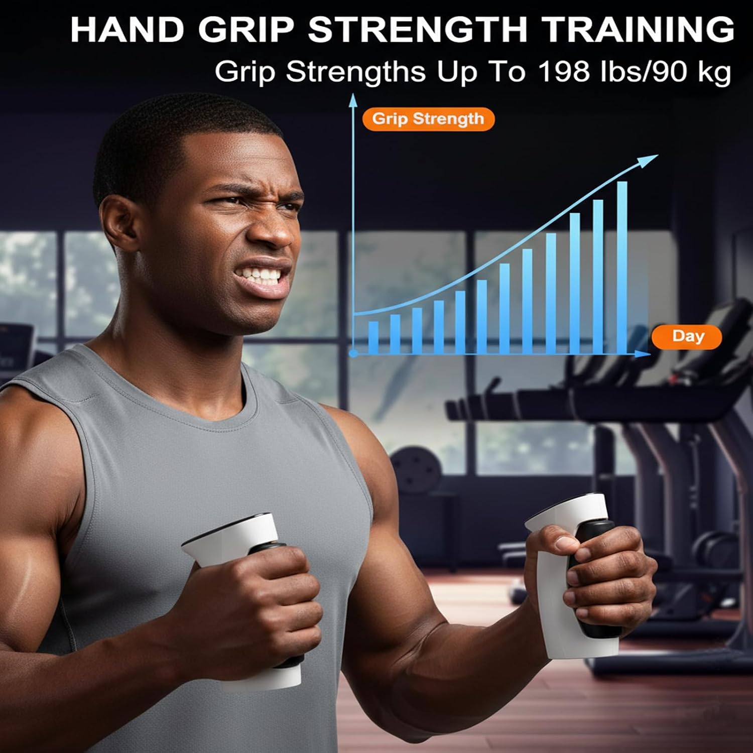 Electronic grip dynamometer digital display