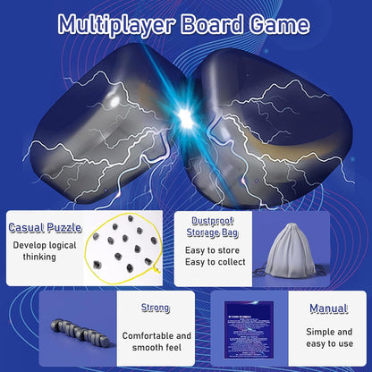 Magnetic String Chess Game — 20 Pieces, Gravity-Defying Board