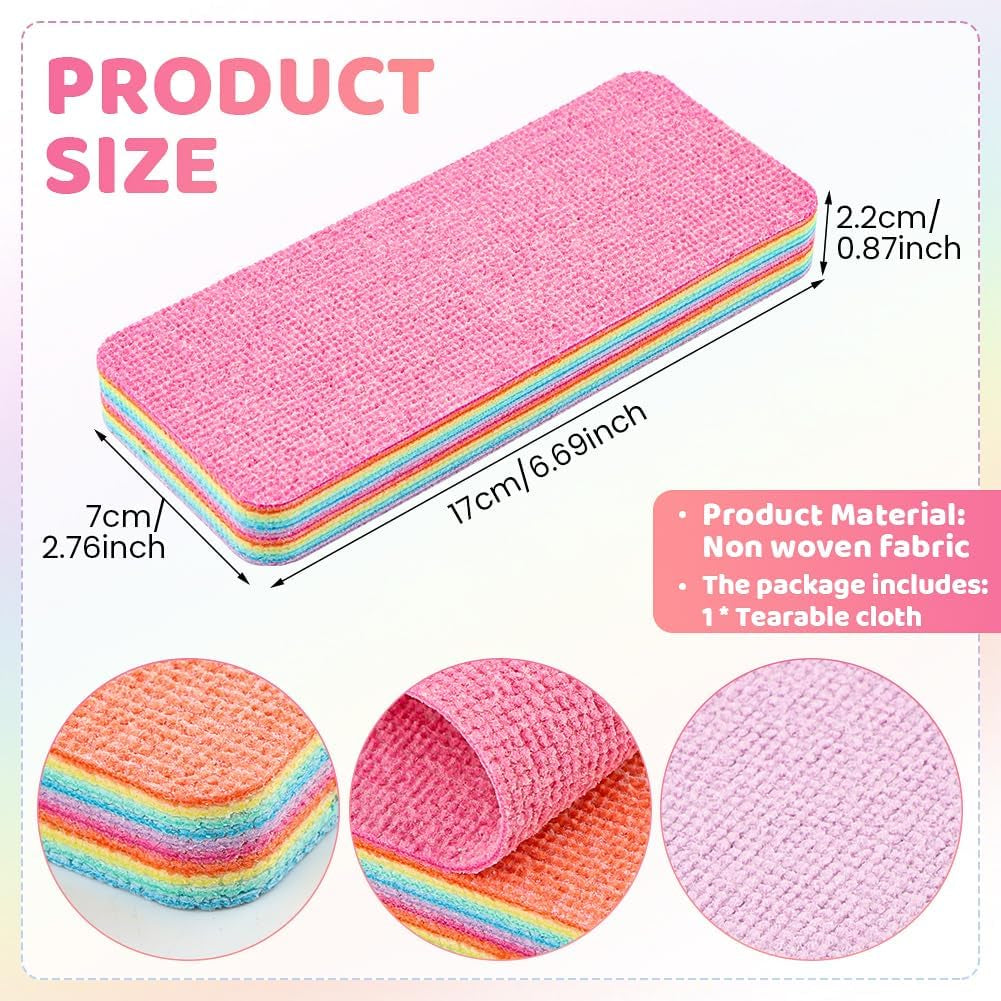 12-Layer Tear-Off Microfiber Sponge — Peel a Fresh Layer Every Time