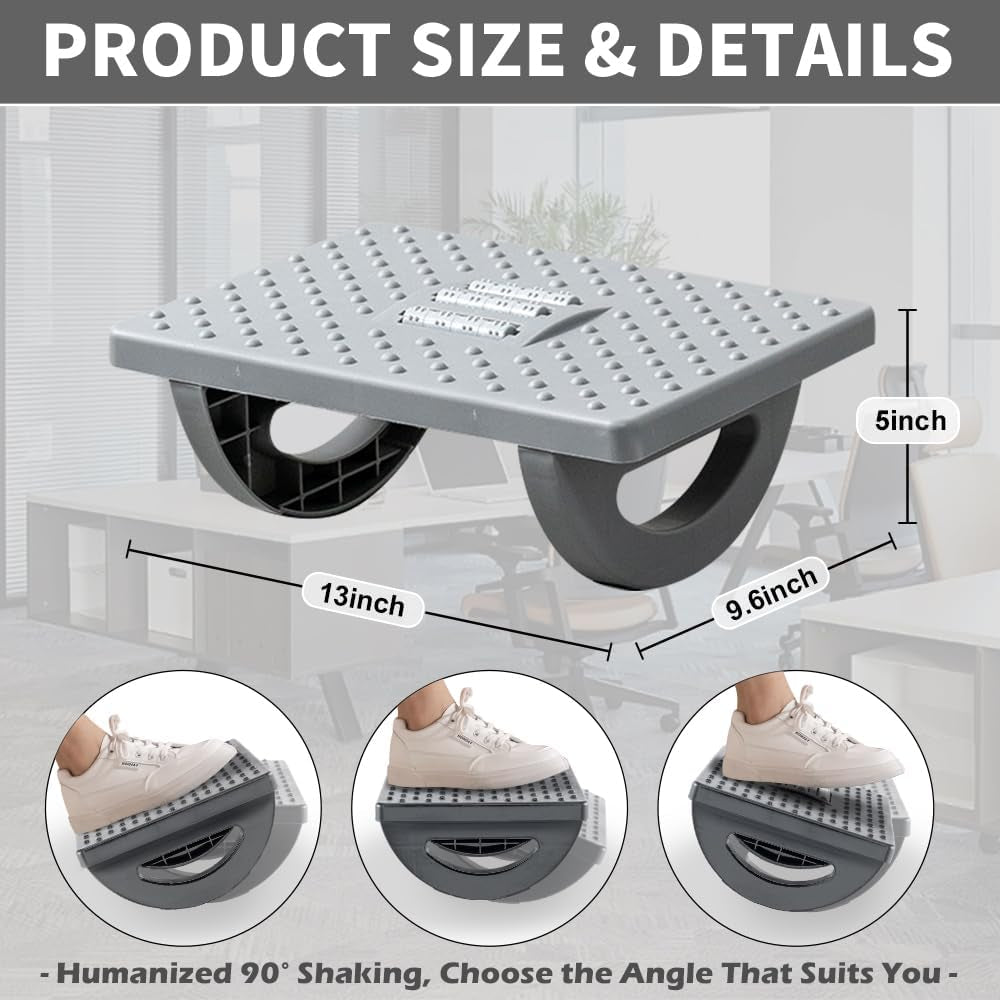 Ergonomic Under-Desk Foot Rest — All-Day Support for Office Work