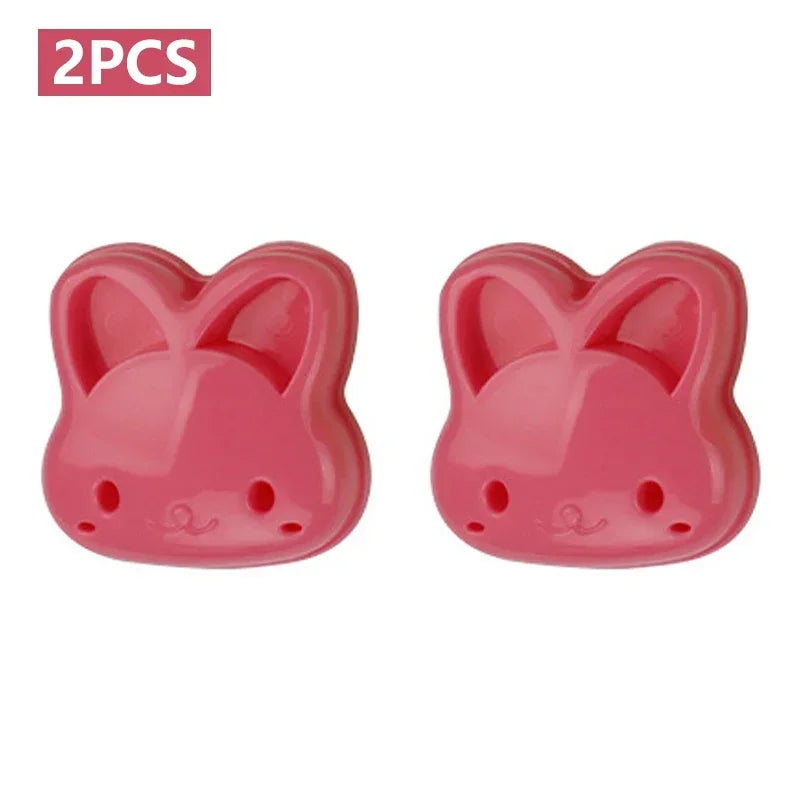 Cartoon Sandwich Cutter & Sealer Set — Bear, Cat, Rabbit & Car Shapes