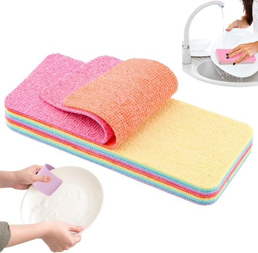 12-Layer Tear-Off Microfiber Sponge — Peel a Fresh Layer Every Time