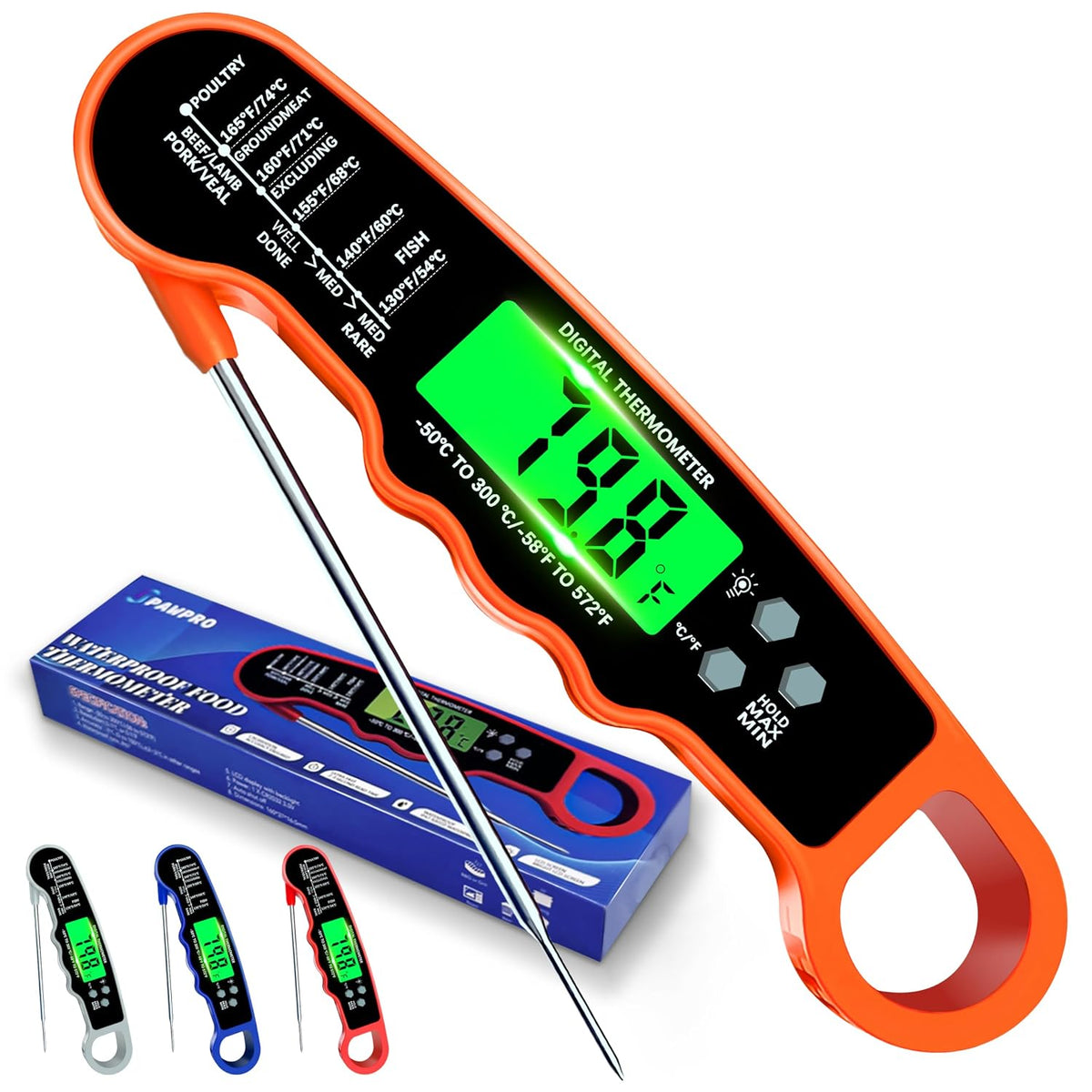 Meat Thermometer Digital, Instant Read Digital Meat Thermometer
