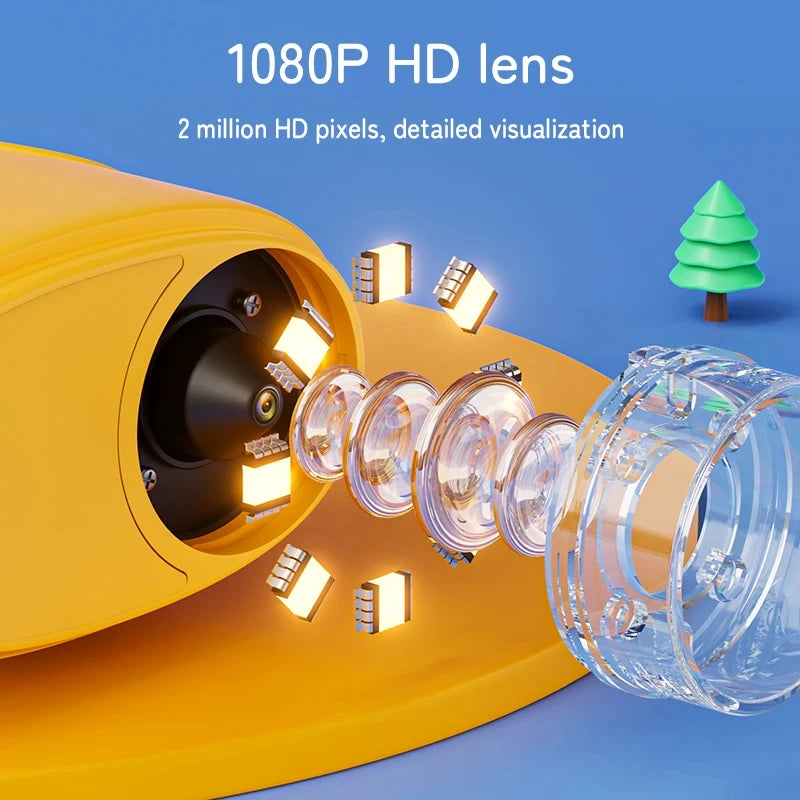 1000X Pocket Microscope for Kids — HD Screen, Rechargeable