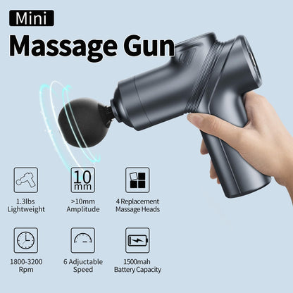 Mini Deep-Tissue Massage Gun — Pocket-Size Muscle Relief