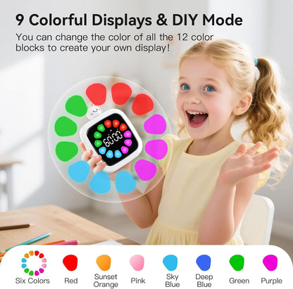 Kids Visual Countdown Timer — 99 Minutes, Silent & Rechargeable