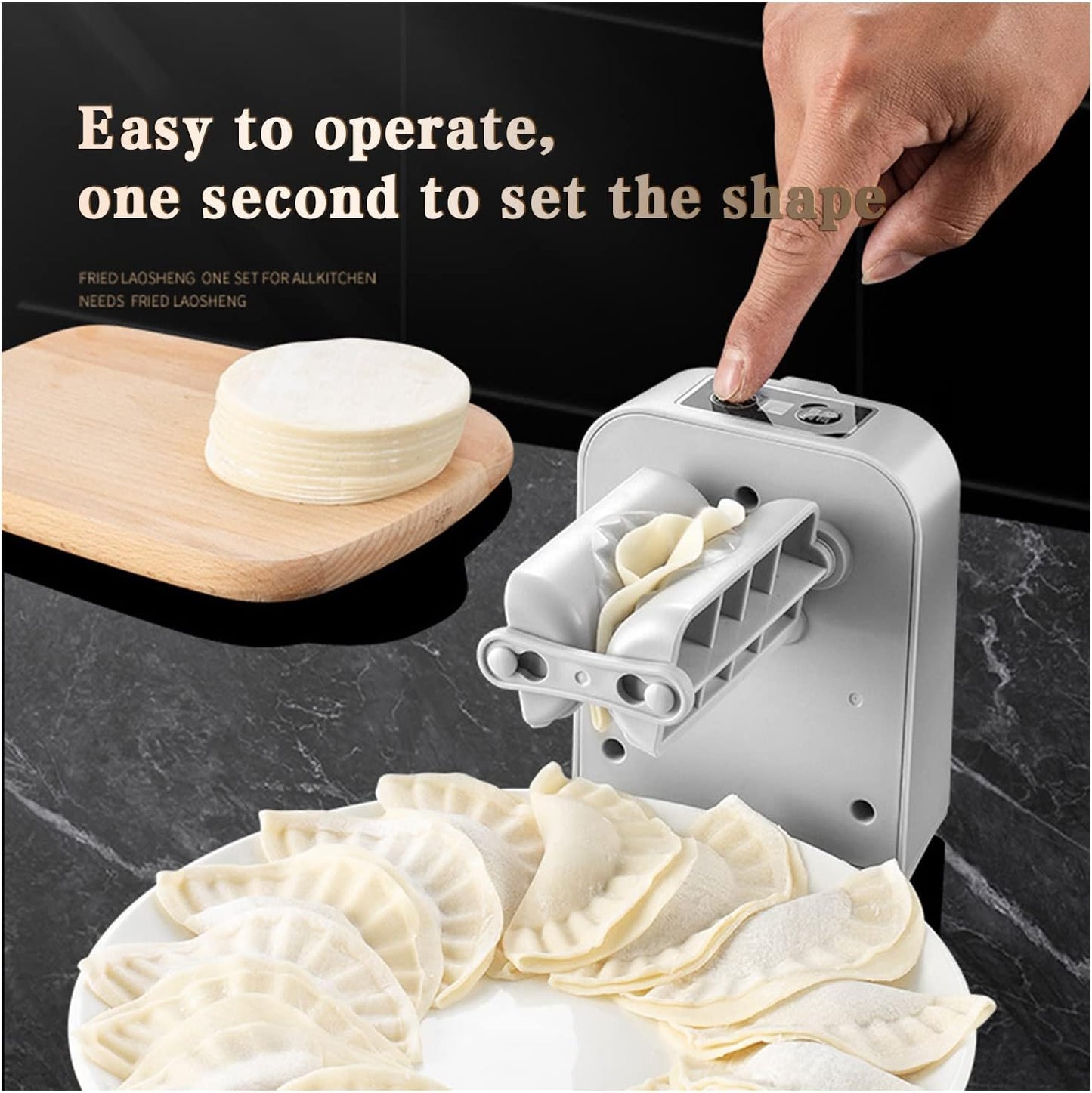 Electric Dumpling Press Machine — Automatic, Adjustable Fill
