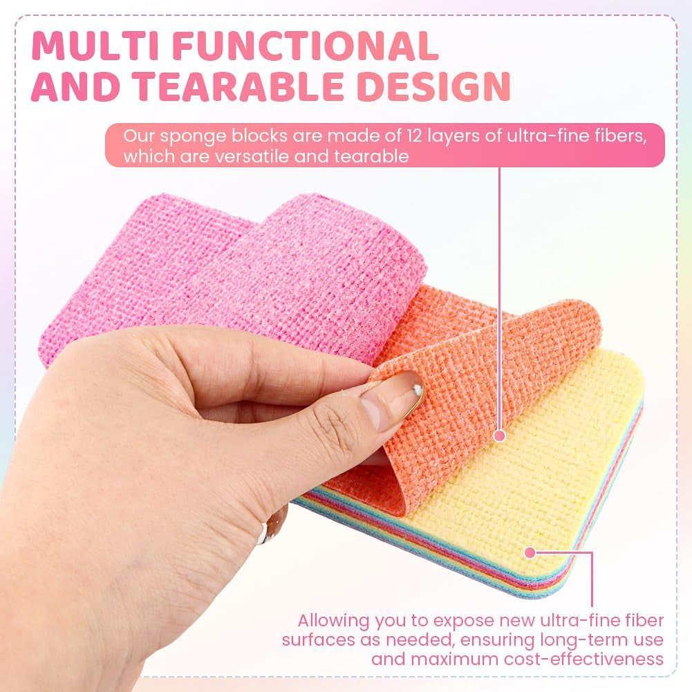 12-Layer Tear-Off Microfiber Sponge — Peel a Fresh Layer Every Time