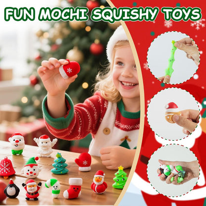 Christmas Squishy Advent Calendar 2026, Mochi Squishy Toys